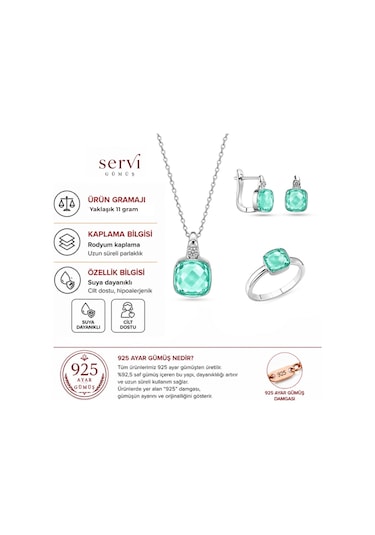 Servi 925 Ayar Gümüş Pomelita Set-83 89111878