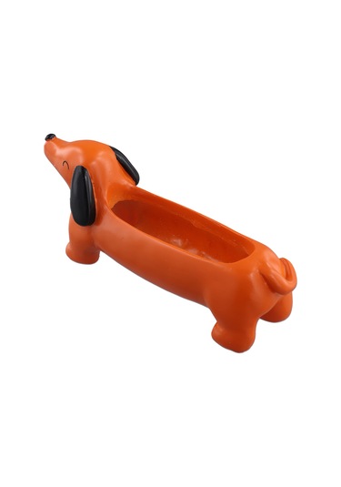 Köpek Çiçek Saksısı Dachshund Dekoratif Çiçek