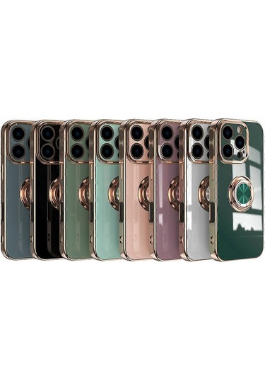 Apple İphone 16 Cep Telefonu Kılıfı, İphone 15promax Kaplamalı Yüzük Koruyucu Kılıf Ip16 Plus Camgöbeği İle Uyumludur