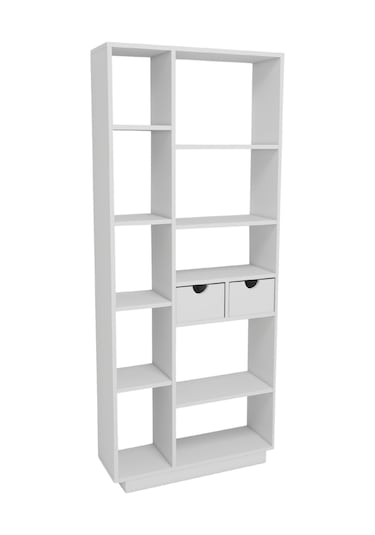 Arnetti Luma 10 Raflı Dolaplı Kitaplık Beyaz
