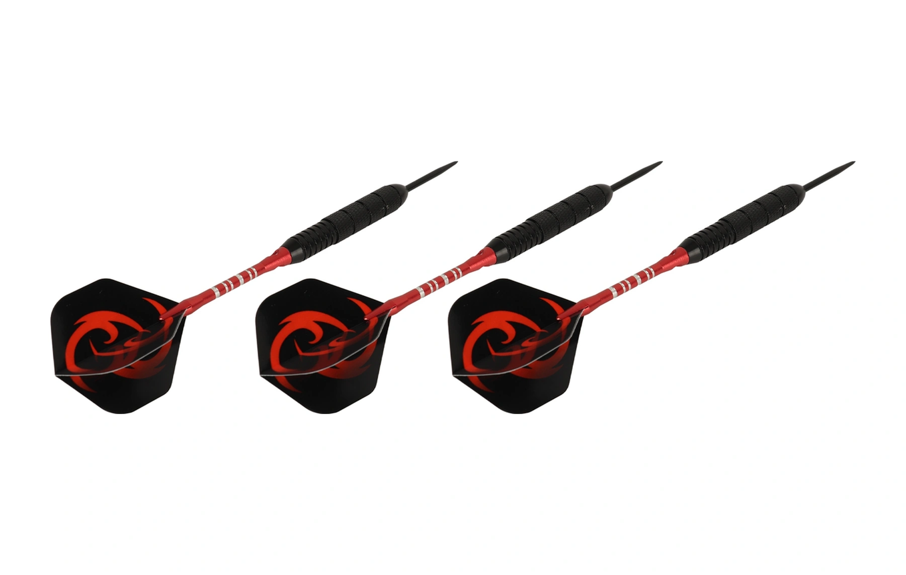 Shineyee Profesyonel Çelik Uçlu Dart Seti, Kayma Önleyici Sap Ve Taşınabilir Kutu İle Ev, Bar Ve Toplantılar İçin Kırmızı