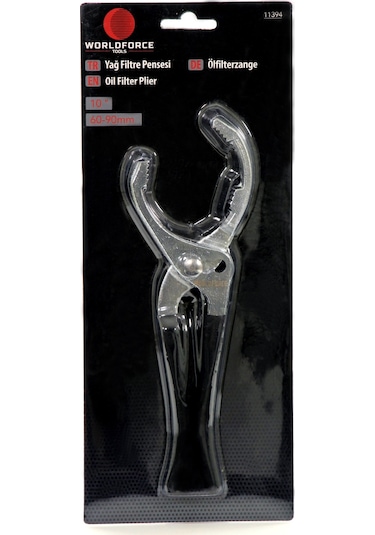 Worldforce 10" 60-90 mm Yağ Filtre Pensesi Chrom Izoleli Sap