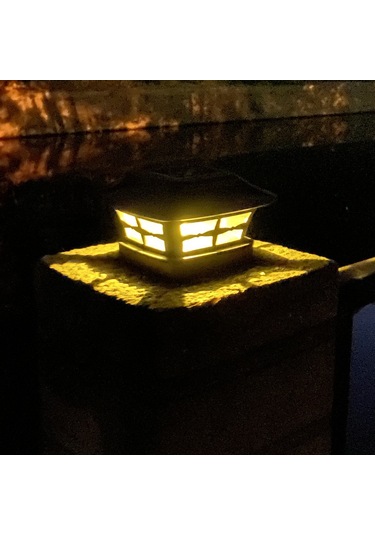 Mufunye Güneş Enerjili 4 İnçlu Antik Bronz Bahçe Direk Lambası - 6-12 Saat Sürekli Aydınlatma, Kolay Kurulum, İki Renk Seçeneği