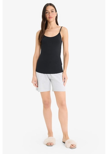 Defacto Regular Fit Pamuklu Atlet-fall İn Love M6858az25aubk81 Siyah