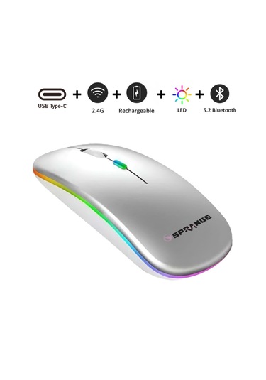 Sprange SRM1 RGB Optik Bluetooth Mouse