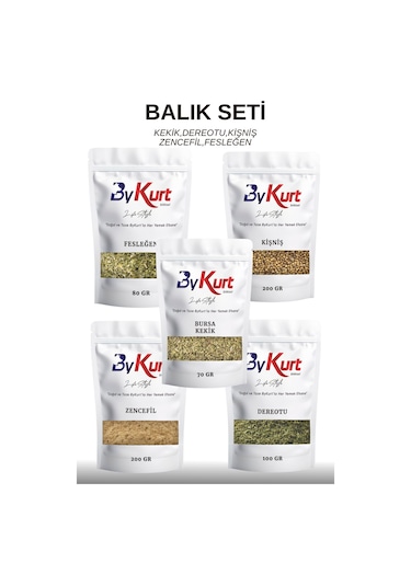 Bykurt Lezzet Denizi Balık Baharat Seti