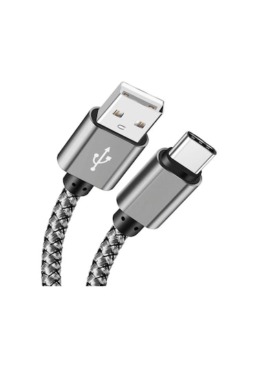 Nephy 3a Hızlı Şarj Örgülü Usb A Tip C Kablo Samsung Galaxy Uyumlu A10e A20 A50 A51 A71 S24 S23 S20 S10 Fe S9 S8black3m