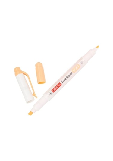 Donga Twinliner Soft Turuncu N/10 Fosforlu Çift Taraflı Turuncu