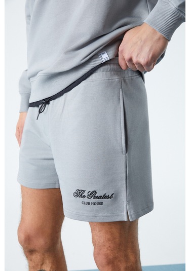 Federer Erkek Uzun Kollu Regular Bisiklet Yaka Gri Eşofman Takımı