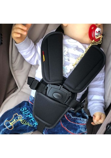 Oto Koltuğu Kemeri Yumuşatıcı Bebek Arabası Kemer Pedi 3lü Kemer Seti