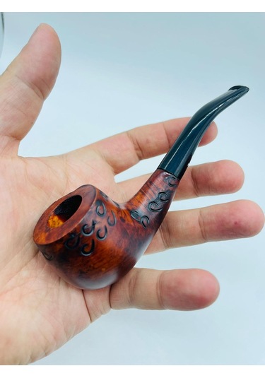 Ahşap Gül Ağacı Pipo 2parça //13cm