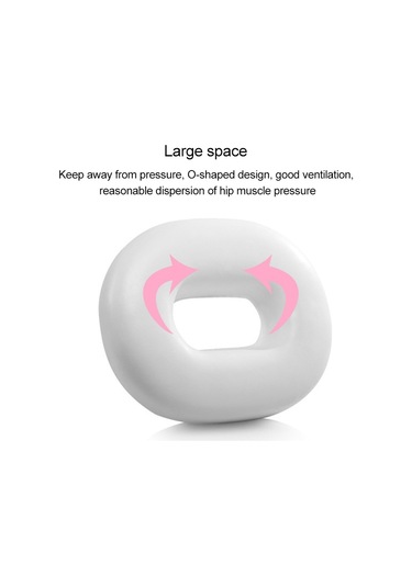 Sones Ofis Hollow Rebound Sağlık Hemoroid Önleyici Yastık Kalça Oturma Yeri, Boyut: 40x32x7cm Mor