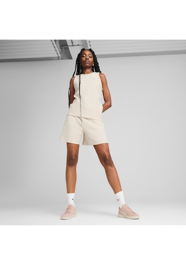 Puma Her Kadın Yüksek Bel Şort 685062 87 Beyaz
