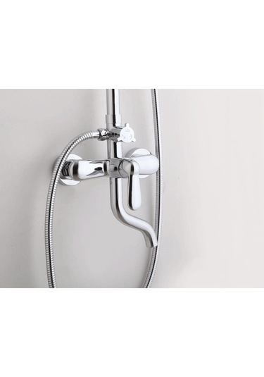 Pazly Suntek Yağmur Duşu Musluk Mikseri, Dokunmatik El Sprey Duş Kolu Gümüş