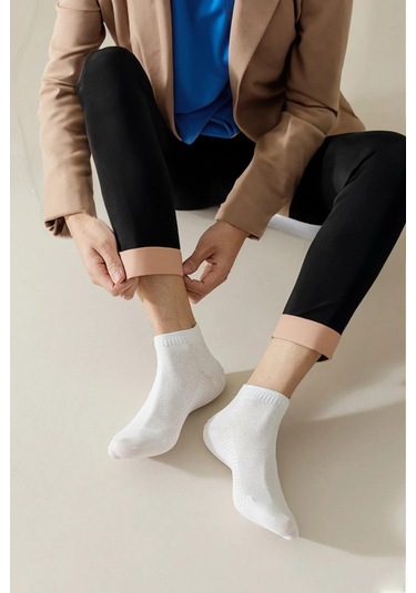 Black Deer Bilek Boy Pamuklu Patik Çorap Unisex 6 Çift Çok Renkli