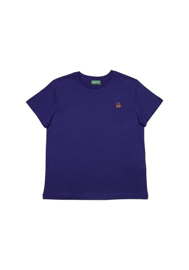 Benetton T-shırt Saks Mavisi