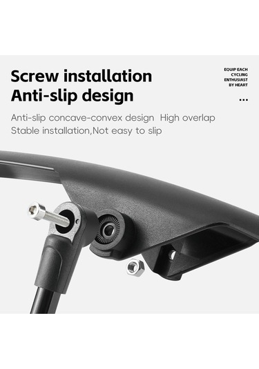 West Bıkıng Yp0714032 Yol Bisikleti Çamurluk Ayarlanabilir Pp Çamurluk - Ön Çamurluk Siyah