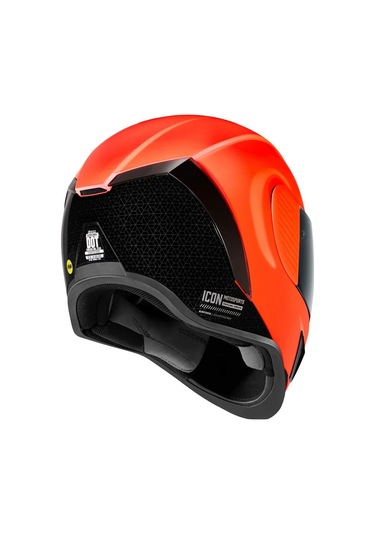 Icon Airform Counterstrike Mıps Kapalı Motosiklet Kaskı Mat Kırmızı Mat Kırmızı