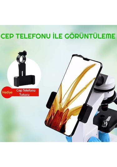 Triline 2000x Zoom Biyolojik Hd Dijital Monoküler Mikroskop Kiti