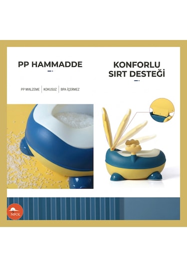 Tuvalet Eğitici Lazımlık - Sarı