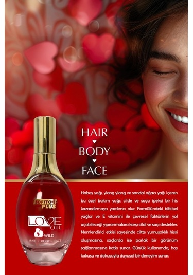 Softto Plus Love Oil Saç Ve Cilt Bakım Yağı 120 Ml