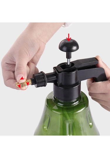 Dailytech Bahçe Pompası Çiçek Sulama Su Püskürtücü El Basınç Püskürtücü Şişe Bahçe Ev Temizlik Araba Yıkama İçin Ayarlanabilir Üst Pompa