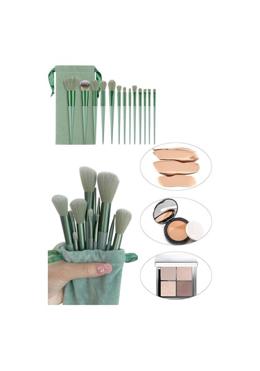 13 Parça Makyaj Fırçası - Kompakt