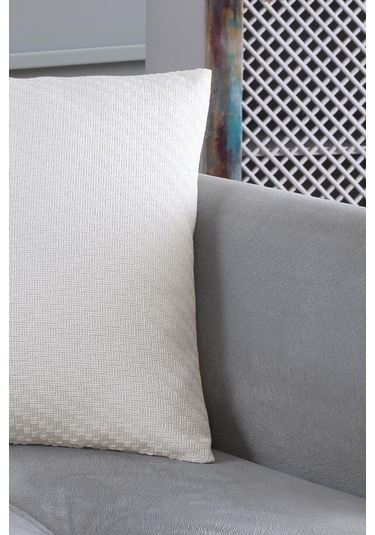 Natural 2'Li Dekoratif Kırlent Kılıfı Yastık Kılıfı %100 Pamuklu