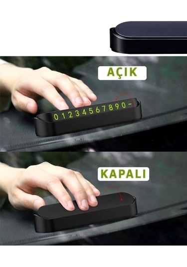 Carub Araç Aksesuar Seti Akrobat Vantuslu Telefon Tutucu Ve Aç Kapa Park Tel Numaratör