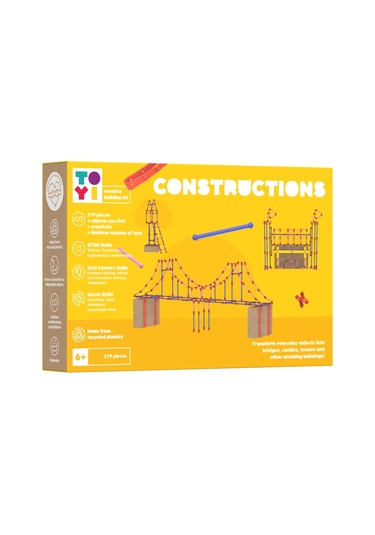 Toyi Constructions - 179 Parça Stem Seti Ve Yaratıcı Yapı Oyuncakları
