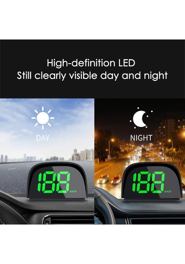 Maiyame Araba Genel Hud, Gps/beidou İle Canlı Hız Gösterici, Usb Beslemeli Beyaz Versiyon Mph Mil