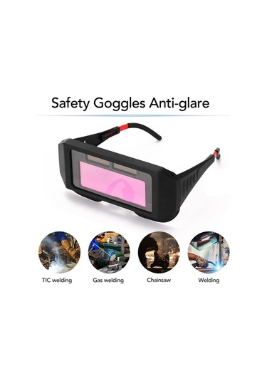 Trendooze Profesyonel Güneş Enerjisi Otomatik Karanlıklayan Kaynak Güvenlik Gözlüğü, Uv Koruma