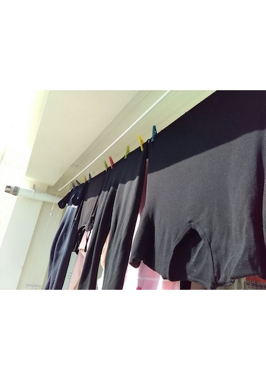 Güneş Asansörlü Çamaşır Askısı Çamaşırlık 4 Çubuklu 200 CM Gri