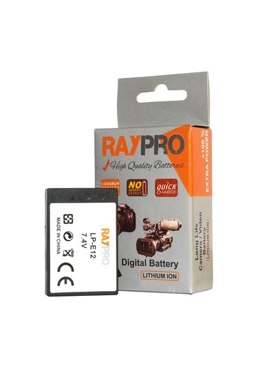 Canon Eos M M2 M10 M50 M100 Sx70Hs 100D için Lp-E12 Batarya Pil