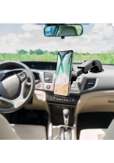 Buffer Torpido Üstü Teleskopik Araç Telefon Tutucu