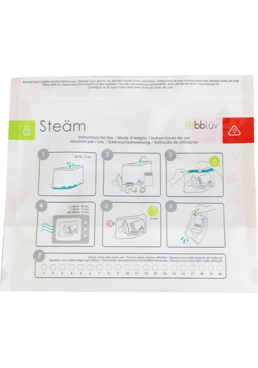 Bblüv Steäm Mikrodalga Sterilizasyon Poşeti