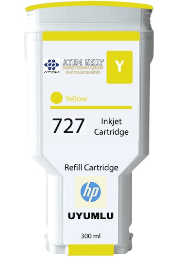 Hp 727-f9j78a Sarı Yellow Uyumlu Kartuş 300ml