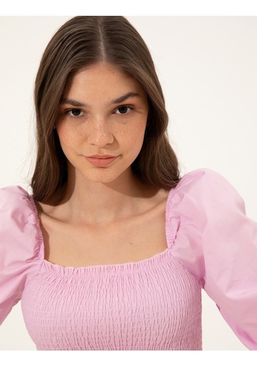 Pierre Cardin Kadın Lila Kısa Kollu Bluz 50252152-vr034 Lila