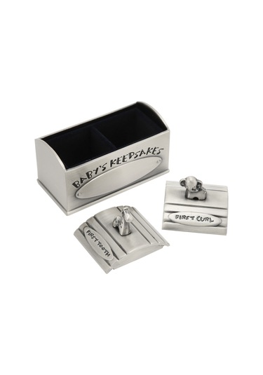 Moveevo Çocukların Diş Ve Tüy Hafızalarını Saklamak İçin Avrupa Stili Çinko Alaşımlı Mini Anı Kutusu - Gümüş Rengi, Ev Dekorasyonu Ve Hediye Seçeneği