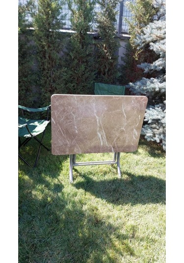 Dekoratif Katlanır Masa Bahçe Ve Çalışma Masası 60 90 Kahve