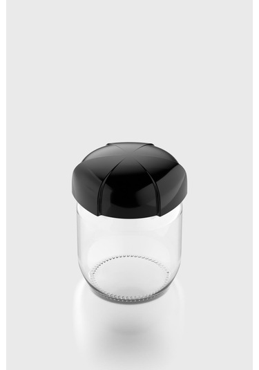 Renga Rhea 425 Ml Siyah Kapaklı Cam Kavanoz 131010 Siyah