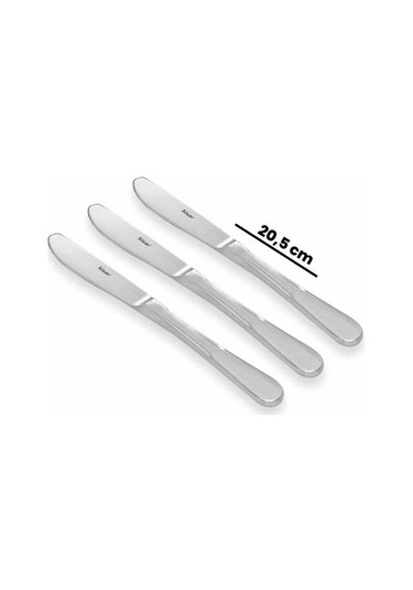 Hisar Akdeniz 3'lü Tatlı Bıçağı Gri