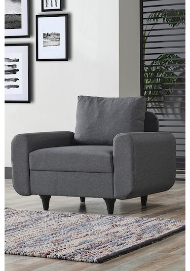 Kagu Corner Flavia Berjer Koyu Gri