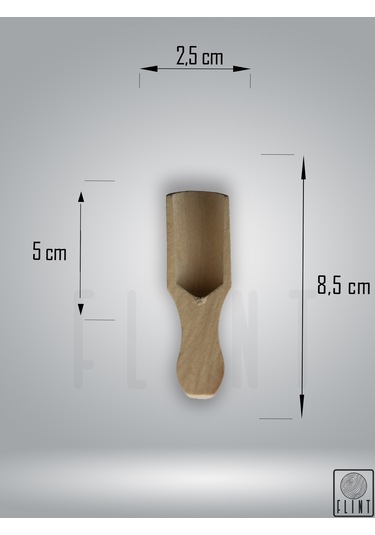 Gürgen El Yapımı Tahta Ahşap Kahve Baharat Bal Kaşığı 8,5cm 6'lı