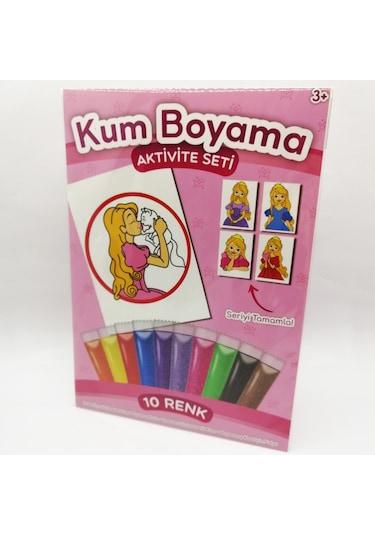 Kedili Prenses Kum Boyama Aktivite Seti
