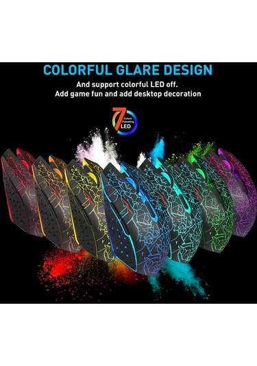 Cbtx W210 2.4 GHZ Kablosuz Bluetooth Sessiz RGB Mouse