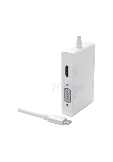 Type-C Usb C 3.1 Hdmi Vga Dvi Usb Port 3.0 Hub Çoklayıcı Adaptör 215165949
