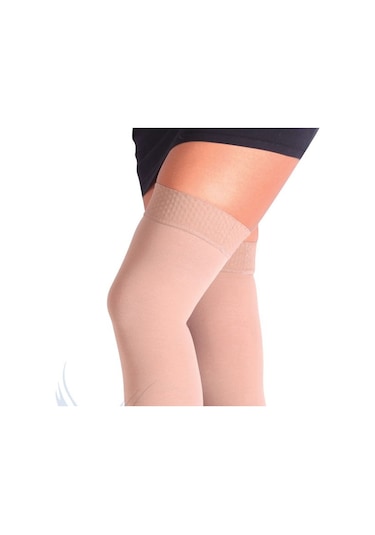 Orta Basınç Ccl 2 Diz Üstü Burnu Açık Varis Çorabı Diz Üstü Çorap