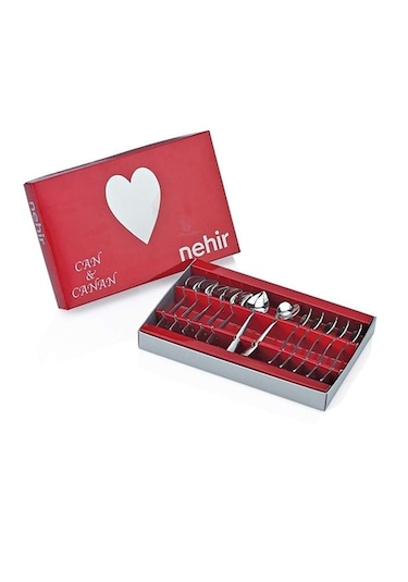 Nehır1 Nehir Can & Canan Sade 12'Li Çay Kaşık