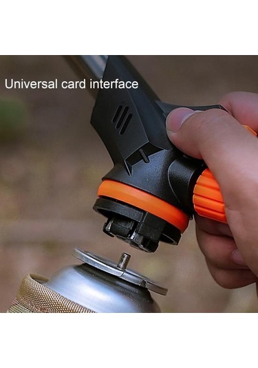 Barbekü Meşalesi Sıcaklığa Dayanıklı Klip Tipi Taşınabilir Alev Ayarlanabilir Evrens Anti-pas Yüksek Sertlik Kamp Çakmağı 56408719 Siyah